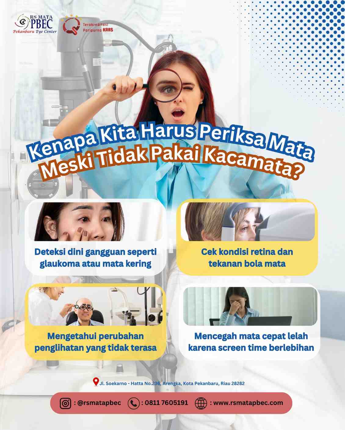 Kenapa Harus Periksa Mata Meski Tidak Pakai Kacamata?