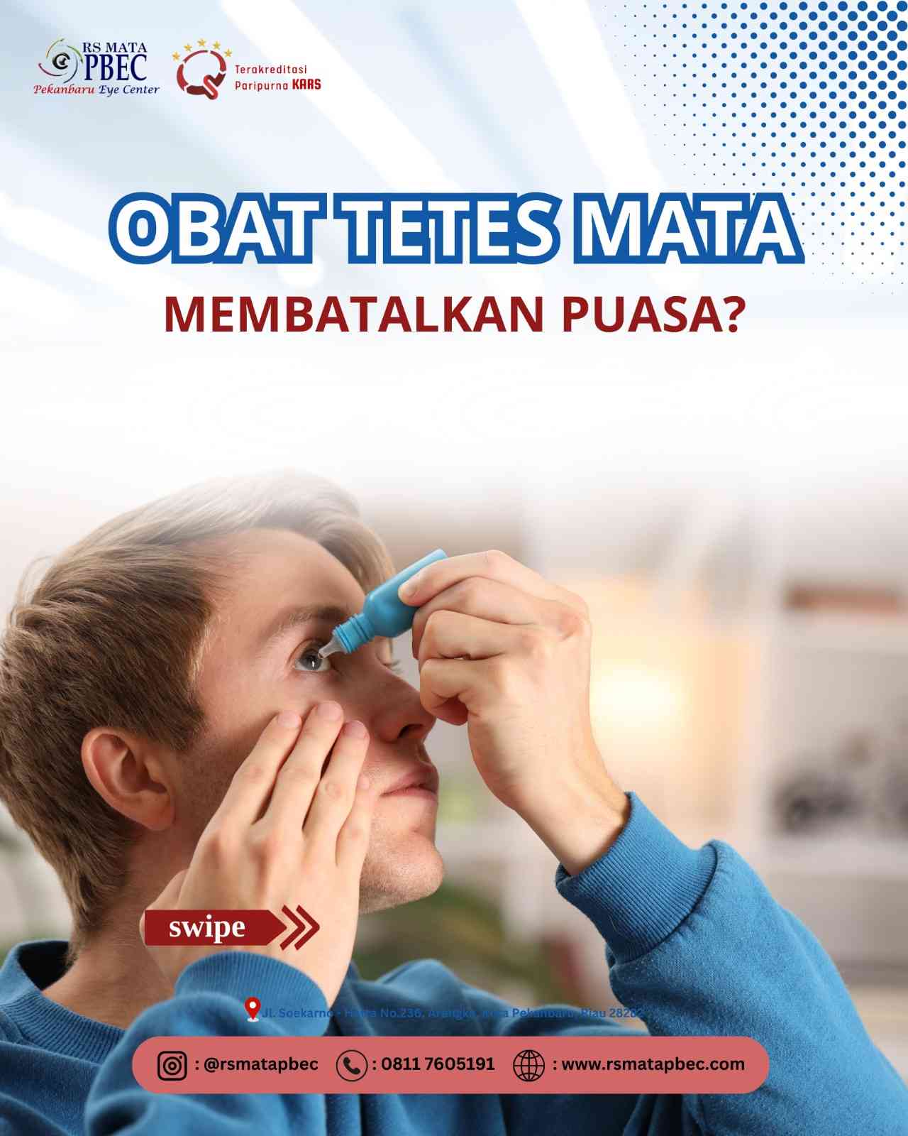 Obat Tetes Mata Membatalkan Puasa?